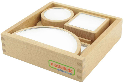 Drewniane Klocki Dwustronne Lustrzane Suchościeralne Masterkidz 6 Elementów