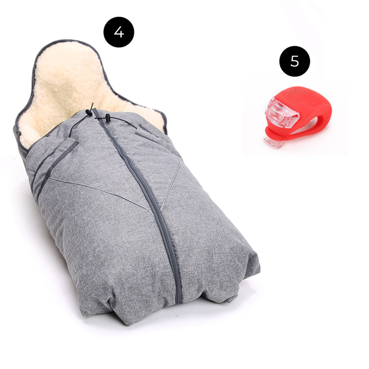 Sanki dziecięce Teo&Gigi All-Seasons z oświetleniem led #505S