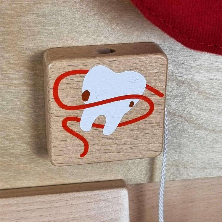 Edukacyjna Tablica Drewniana Masterkidz Higiena Jamy Ustnej