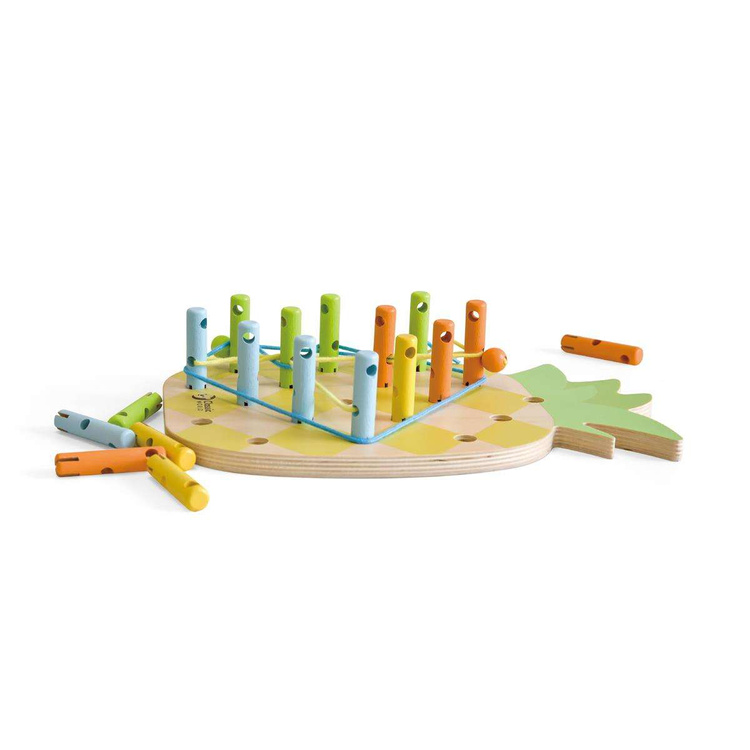 CLASSIC WORLD Wooden Threader Pineapple Pegs 21 pcs.