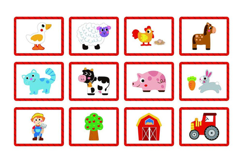 TOOKY TOY Układanka Magnetyczna Farma Puzzle