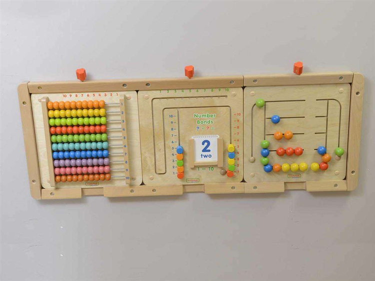 MASTERKIDZ Górna i Dolna Belka do Montażu 1 Tablicy Edukacyjnej Flex