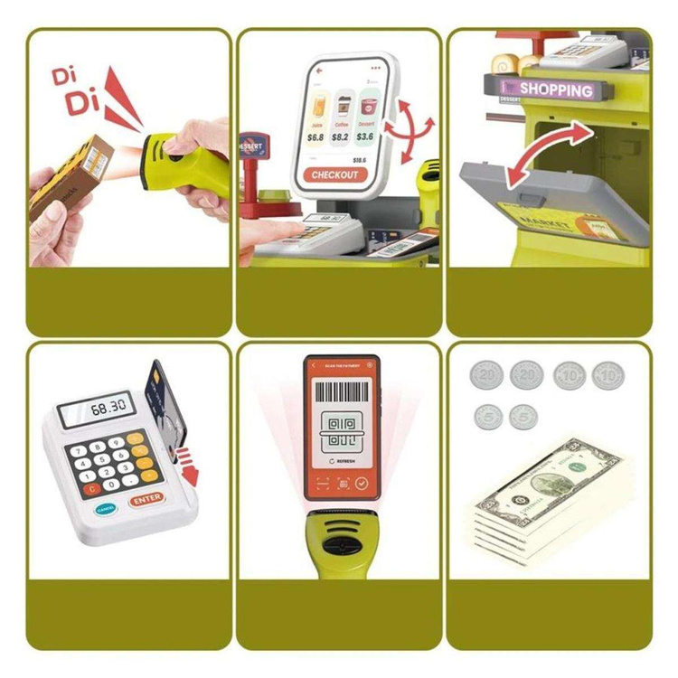 WOOPIE Sklep Supermarket dla Dzieci 48 el.