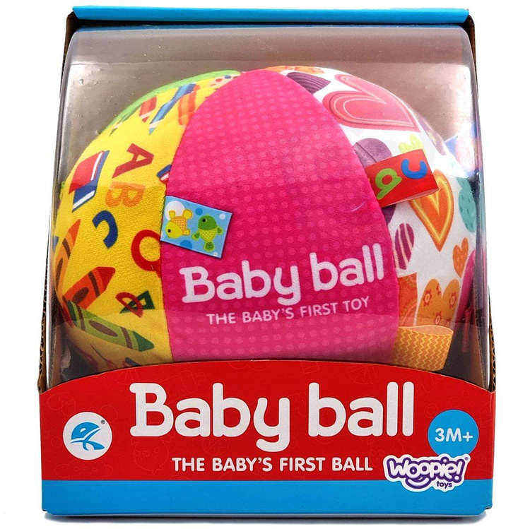 WOOPIE BABY Miękka Sensoryczna Piłka Pani Metka z Wszywkami dla Malucha + Dźwięk