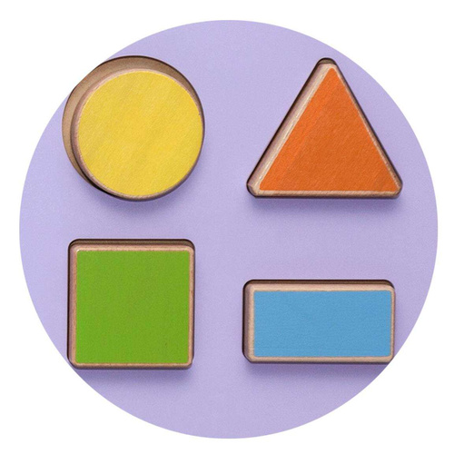 Sensoryczna tablica manipulacyjna Hipopotam drewniana Viga Toys