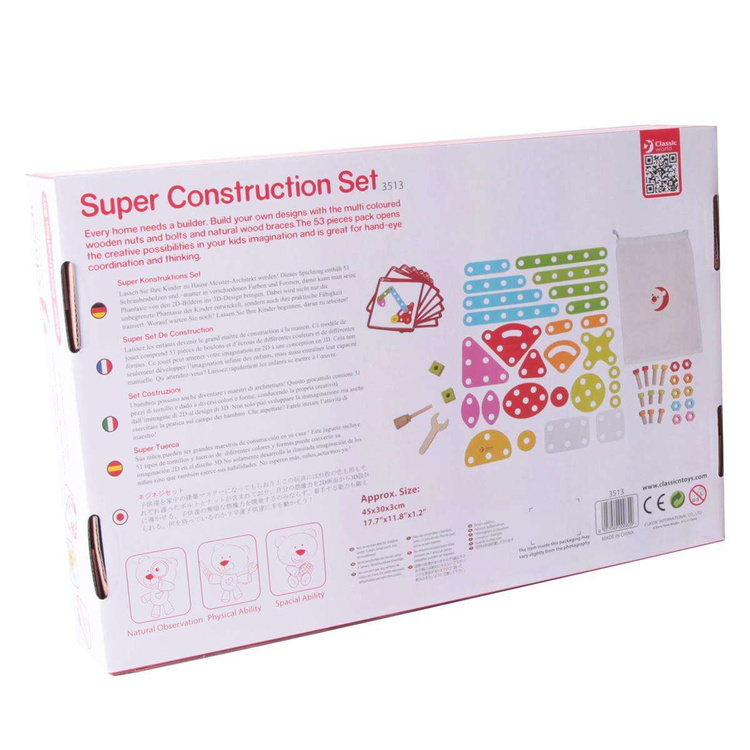 Super Zestaw konstrukcyjny 51 elementów Classic World