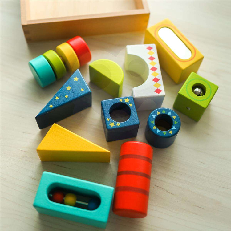 TOOKY TOY Drewniane Edukacyjne Klocki Multifunkcyjne