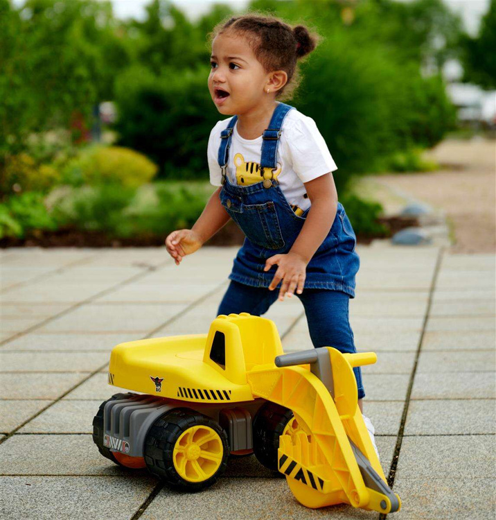 Big Maxi Koparka Jeździk ciche koła