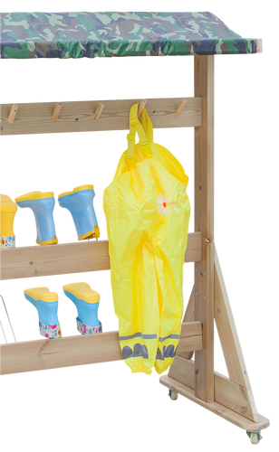 CLASSIC WORLD EDU Drewniany Wieszak Ogrodowy XXL