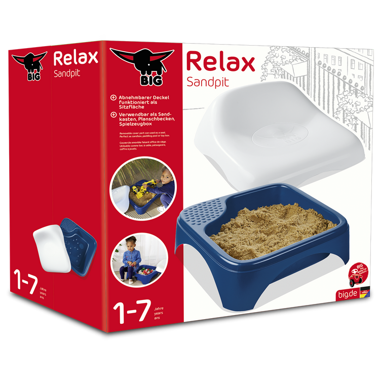 BIG Wielofunkcyjna Piaskownica z Przykryciem Siedzisko Stolik Wodny