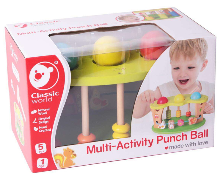 Wielofunkcyjna przybijanka bijak dla dzieci drewniany Classic World