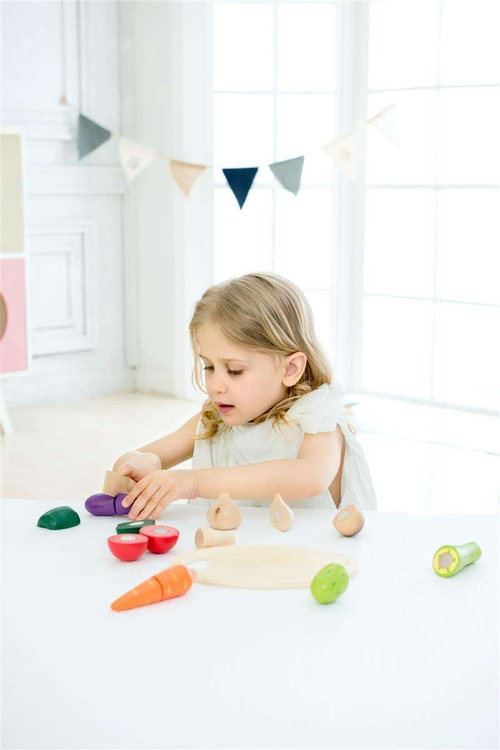 Drewniany Zestaw do Krojenia Warzyw CLASSIC WORLD