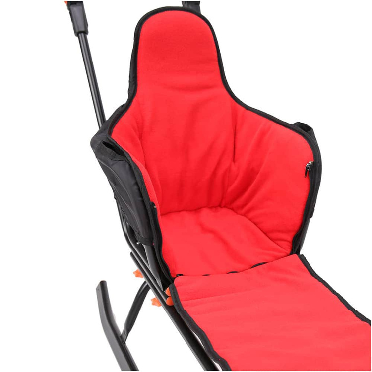 Sanki dziecięce teo&gigi SMART LINE z kółkami, podnóżkami i mufką #801