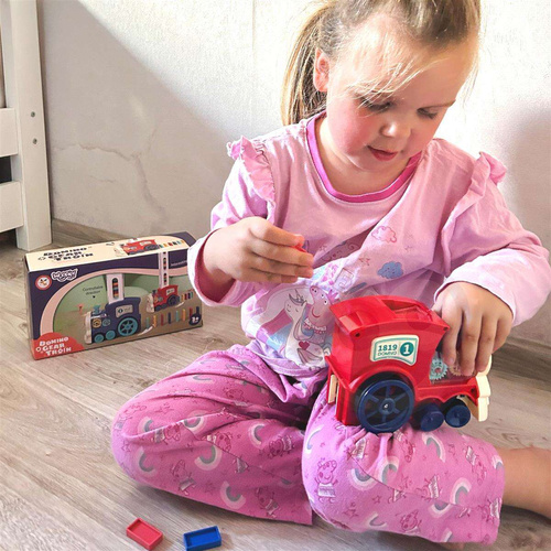 WOOPIE Elektryczna Ciuchcia Lokomotywa do Klocków Domino