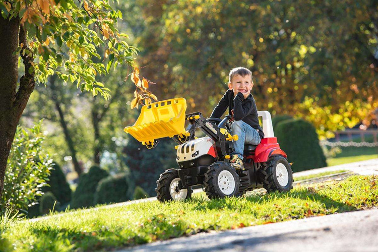Rolly Toys Traktor rollyFarmtrac Steyr 6300 Terrus CVT z Łyżką na Pedały