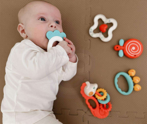 WOOPIE BABY Zestaw Gryzaków Grzechotek Sensorycznych