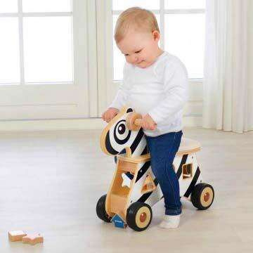 MASTERKIDZ Jeździk Sorter Kształtów Zebra