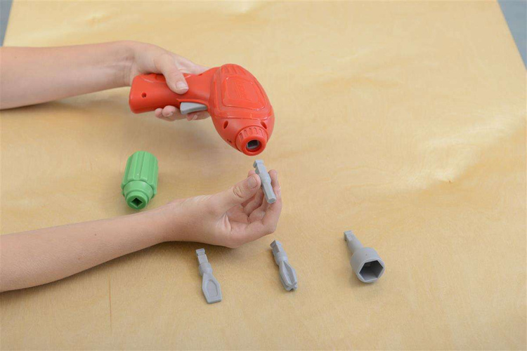 Zestaw Narzędzia Z Wkrętarką 8 Elementów - Tablica Naukowo-Kreatywna Masterkidz STEM