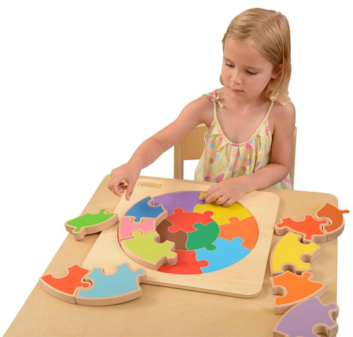 Ogromne Puzzle Okrągła Układanka Kolorowa Masterkidz