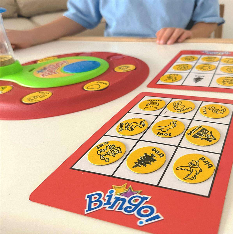 WOOPIE Bingo Gra Dopasuj Żetony Planszowa Rodzinna