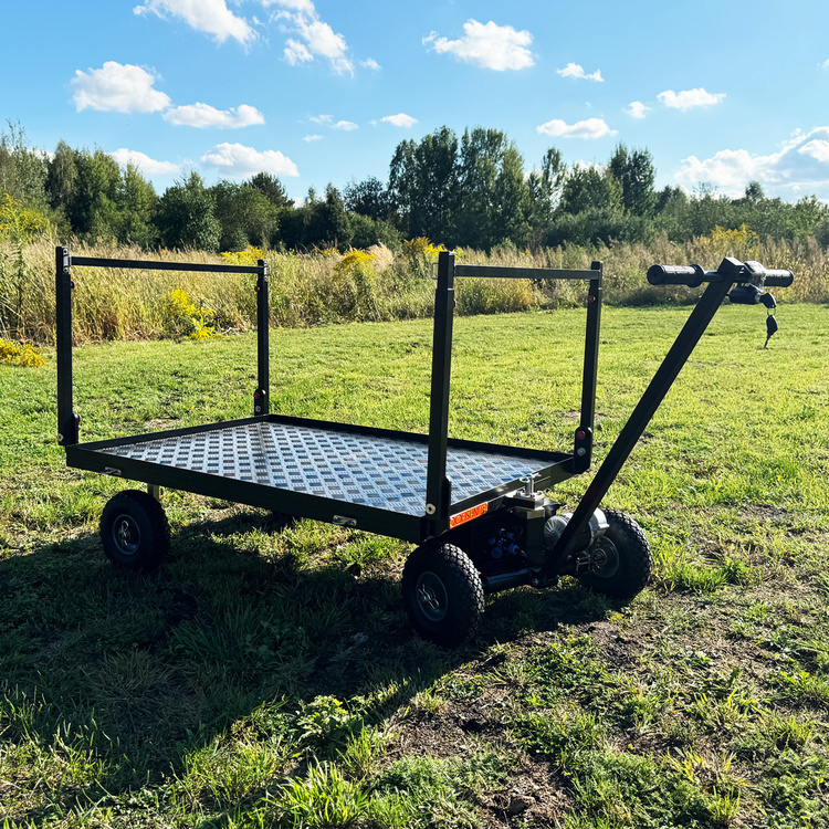 Platforma z napędem PRO wózek wędkarski elektryczny 24v 120x90