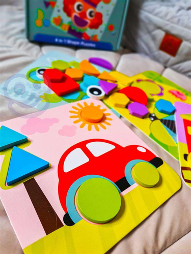 TOOKY TOY Puzzle 4 w 1 Układnaka Klocki