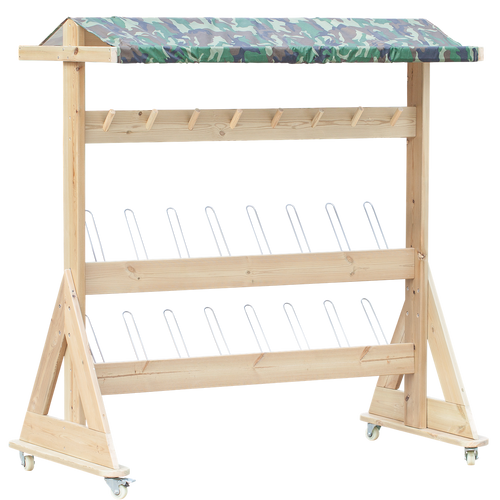 CLASSIC WORLD EDU Drewniany Wieszak Ogrodowy XXL