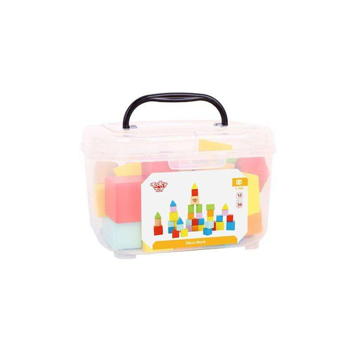 TOOKY TOY Zestaw Drewnianych Klocków (39 el.)