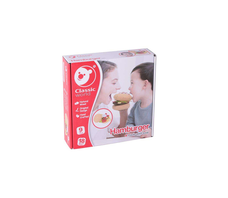 CLASSIC WORLD Zestaw Śniadaniowy Kanapka Do Składania Warzywa Hamburger