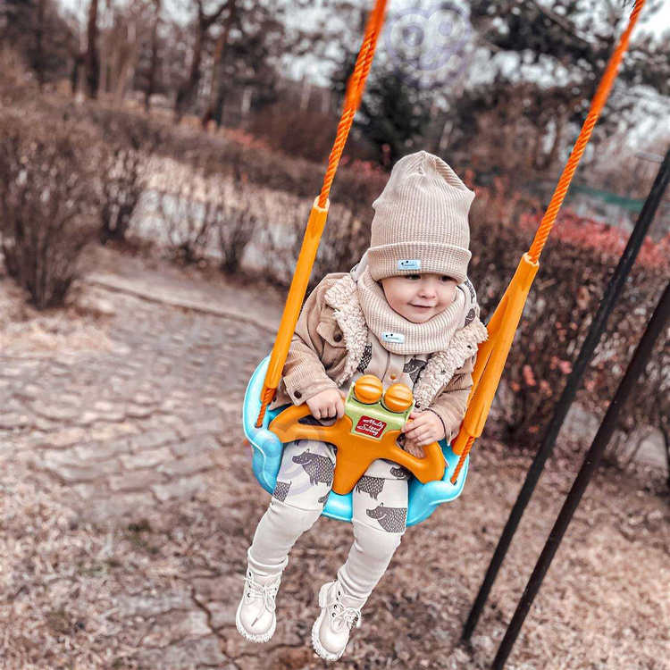 WOOPIE Huśtawka 3w1 Niebieska