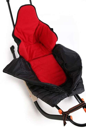 Sanki dziecięce teo&gigi SMART LINE z kółkami, podnóżkami i mufką #804