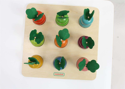 MASTERKIDZ Tablica Edukacyjna Warzywa Nauka Liczb i Kolorów Montessori
