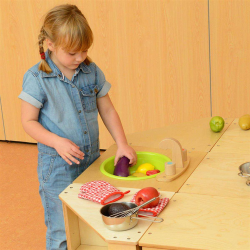 Zestaw 8 Warzyw Drewnianych Do Kuchni Dla Dzieci Masterkidz