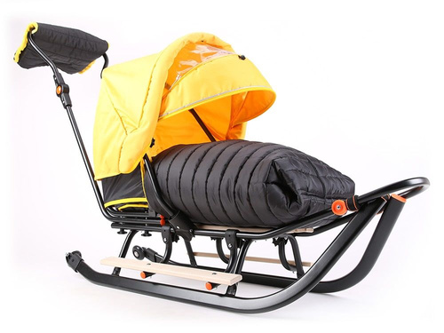 Sanki dziecięce teo&gigi PRESTIGE Minky z kółkami #918