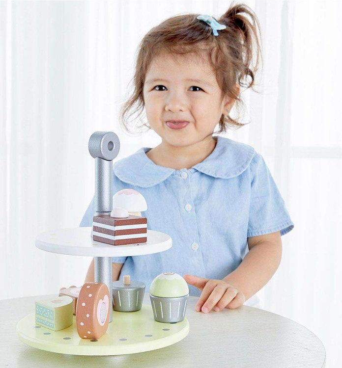 CLASSIC WORLD Drewniany Stojak na Babeczki i Ciasta