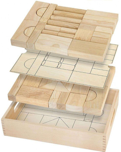 Drewniane klocki Viga Toys 46 elementy