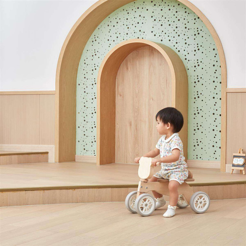 VIGA PolarB Drewniany Jeździk Miś Polarny Miękkie Koła