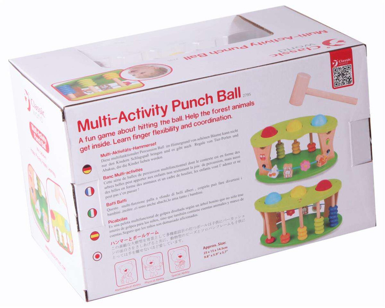 Wielofunkcyjna przybijanka bijak dla dzieci drewniany Classic World