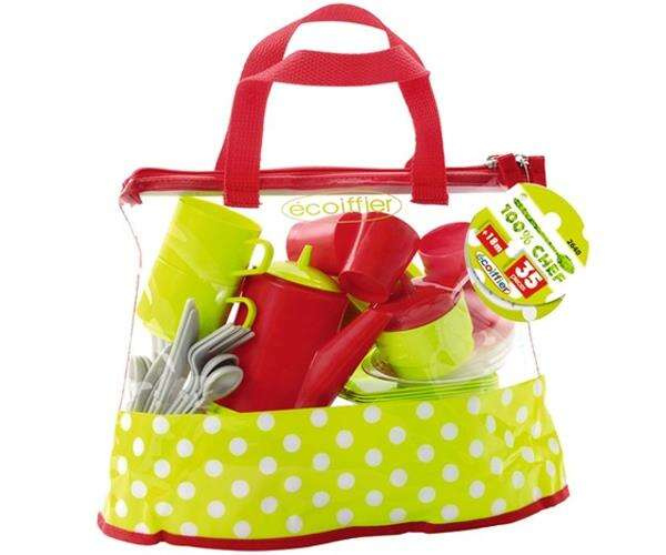 Smoby Ecoiffier Zestaw Naczyń w Torbie