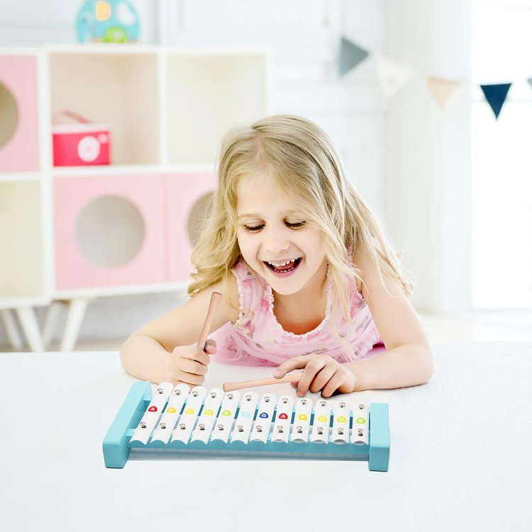 Cymbałki Ksylofon Drewniany 12 Tonów Classic World