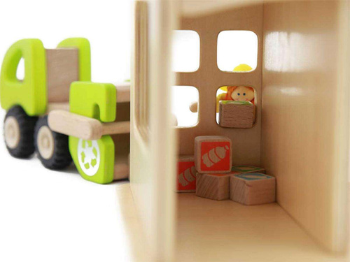 Stacja Sortowania Śmierci I Recyklingu Drewniana Makieta Masterkidz