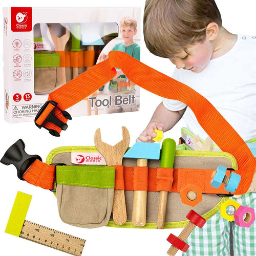 Pas majsterkowicza z Drewnianymi Narzędziami Classic World