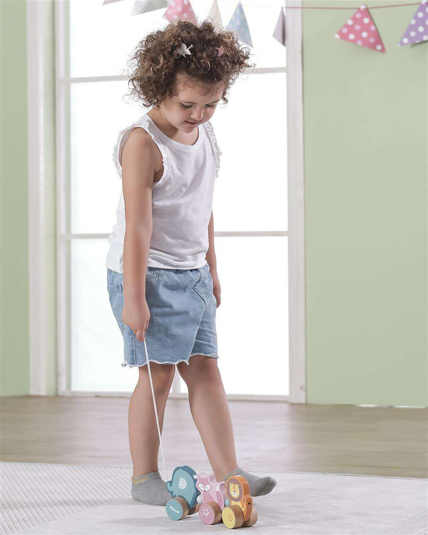 Drewniana zabawka zwierzątka do ciągnięcia Viga Toys