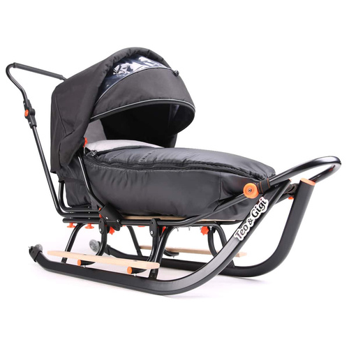 Sanki dla dzieci teo&gigi Smart Line PLUS jasny szary bipolar  #880