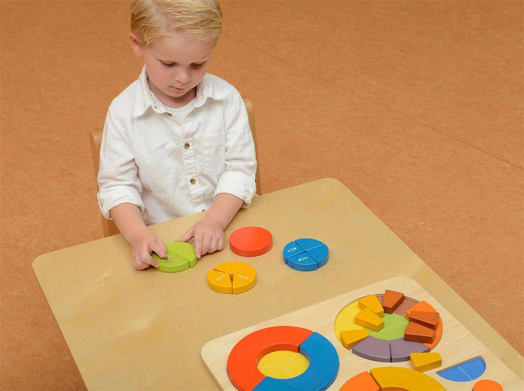 Edukacyjne Puzzle Drewniane Masterkidz Kolorowe Układanka