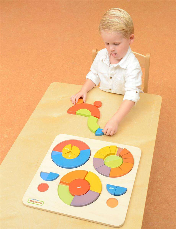 Edukacyjne Puzzle Drewniane Masterkidz Kolorowe Układanka