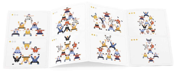 VIGA Gra Zręcznościowa Balansujące Ludziki Cyrk Układanka 12 elementów