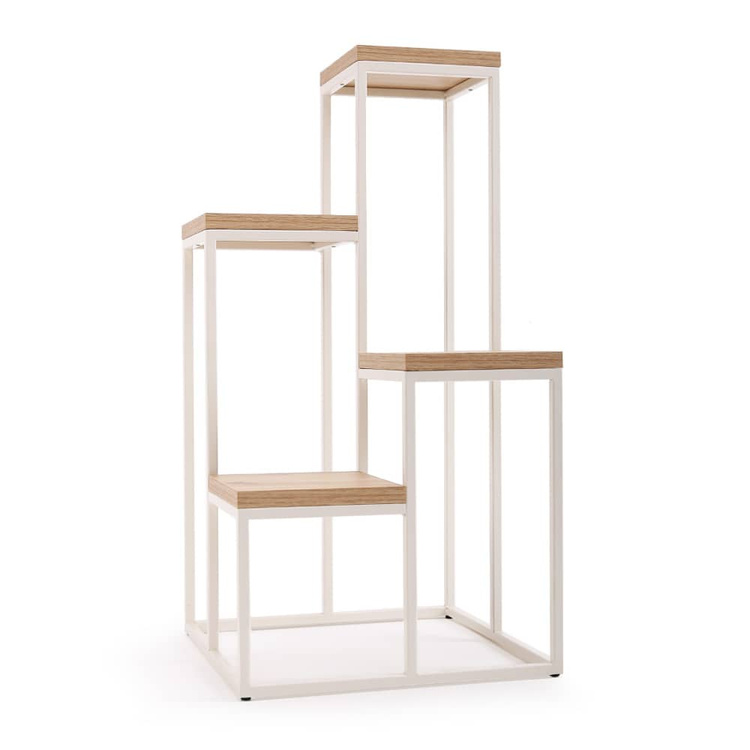 Kwietnik Loft metalowy Kaszmir Dąb Artisan CUBE Slim 4/70