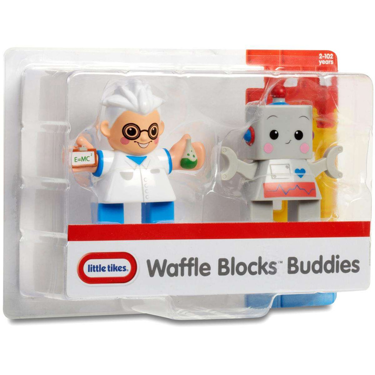 Little Tikes 2 Figurki Naukowiec i Robot Klocki Wafle