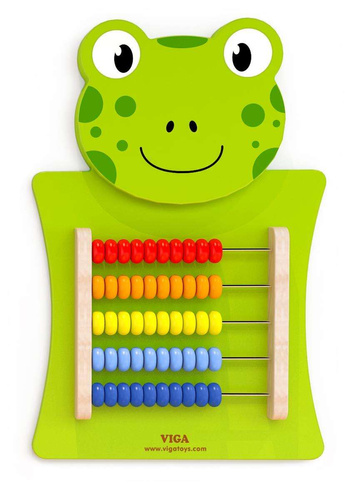 Drewniane Liczydło edukacyjne Żabka Viga Toys